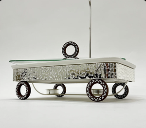 Nouveauté : Réchaud à nourriture rond en métal moderne avec couvercle en acier inoxydable, taille et couleur personnalisables pour un usage domestique ou hôtelier - Product Image 5