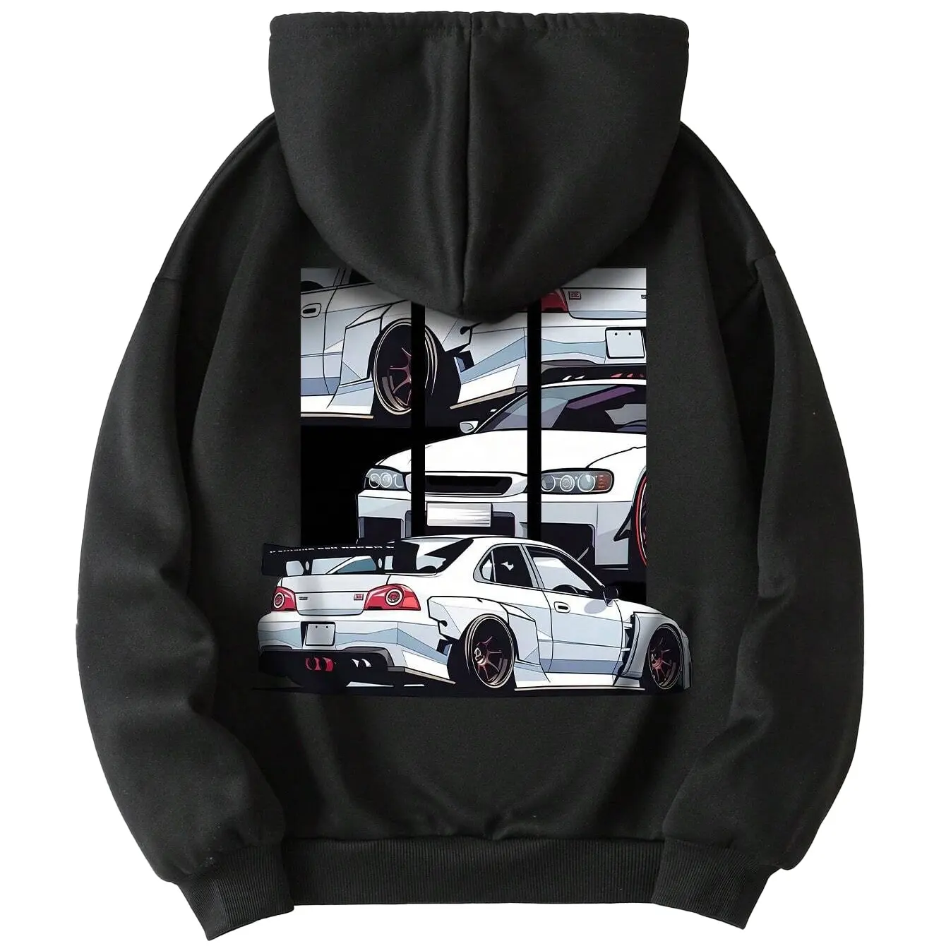 High Quality GTR Printed Hoodies For Men Custom Design Car Printed Pullover Hoodies Men Streetwear Japanese Fashion Hoodies Men