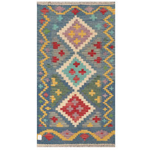 Alfombra Kilim de Maimana, Afganistán, 158 x 85 cm, Alfombras y Juegos de Alfombras - Product Image 1