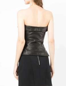 เสื้อครอปเซ็ทเซ็กซี่สำหรับผู้หญิง ชุดกระชับสัดส่วนแบบโอเวอร์บัสต์  ครอปเซ็ทหนังสไตล์โมเดิร์นสำหรับคนไซส์ใหญ่ ระบายอากาศได้ดี  เสื้อแจ็คเก็ตสำหรับผู้ชาย 2026 - Product Image 4