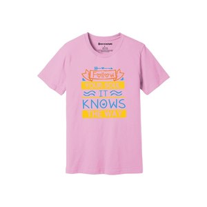 เสื้อยืดผ้าฝ้าย 100% พิมพ์ลายธีมความเมตตา น้ำหนัก 160-180 GSM มี 12 สีให้เลือก  รับออกแบบลายและตำแหน่งได้ตามต้องการ - Product Image 3