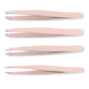 Pinzas DE BELLEZA DE ACERO INOXIDABLE Pinzas de cejas de Punta inclinada - Product Image 5