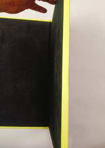 Alta demanda Rexine Company Logo Impresión de seda Tela de gamuza negra Antideslizante Carpeta de menú largo Material de PU para hoteles Restaurantes - Product Image 4