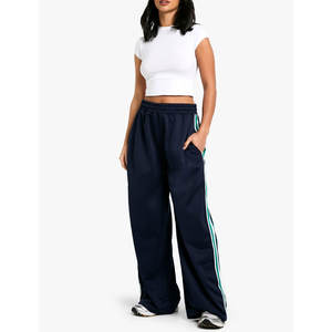 Pantalon de jogging molletonné en coton épais surdimensionné pour femme, collection Hiver 2026, avec logo personnalisé imprimé, décontracté et chaud, pour le sport - Product Image 3