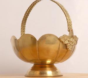 Bol en laiton de style vintage-Construction en laiton pur à 100%-Bols de mariage durables faits à la main-Personnalisable pour le vrac international - Product Image 5