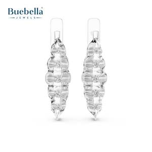 Pendientes de diamantes redondos de Plata de Ley 925 personalizados de alta calidad para mujer, joyería de moda - Product Image 6