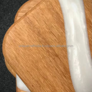 Vintage Coasters with Wood and Resin Glossy Finish Everyday Use for Crafts and <b>Fairy</b> Style <b>Gifts</b> - Product Image 2