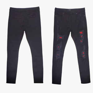 กางเกงยีนส์ขาตรงสำหรับผู้ชายทรงสลิมฟิตแบบลำลองสำหรับผู้ชายมาใหม่ - Product Image 5