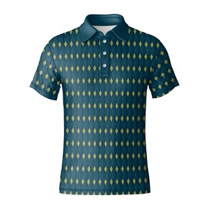 Polo de Golf Elegante para Hombre, de Secado Rápido, Tejido Elástico, Manga Corta, para Fabricación al por Mayor de Marcas de Ropa - Product Image 3