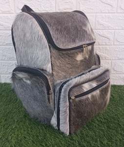 Sac à dos en cuir véritable fait à la main, sac en peau de vache, sac à dos en peau de vache, sac à couches, sac d'école - Product Image 2