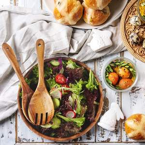 Juego de cuencos de madera pulida de Best Manufacturing Company para fruta y comedor Opción de logotipo personalizado para regalos de negocios - Product Image 5