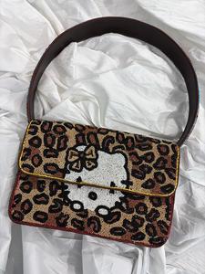 Bolso de Hombro de Lujo con Cuentas Hechas a Mano, Diseño de Caricatura, Correa de Cadena, Estilo Ecológico y Moderno, Perlas y Flores para Navidad, Pascua, Cumpleaños - Product Image 4