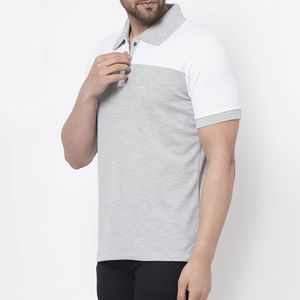 Camiseta de polo informal para hombre personalizada Patrón sólido único en varios colores personalizados Transpirable y de tamaño completo Servicio OEM - Product Image 5