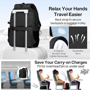 Large Capacity Travel Laptop Backpack Lightweight Durable College Bookbag Men Woman 15.6" <b>Computer</b> <b>Bag</b>, Water Resistant Backpack - Product Image 3