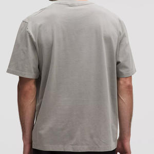 T-shirts pour hommes à manches courtes, t-shirt en jersey d'été, t-shirt en coton biologique pour hommes, t-shirt personnalisé O-newk en gros - Product Image 2