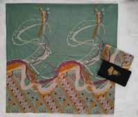 Sarung Batik Tradisional dengan Motif Rumput Laut Katun Ramah Lingkungan Salwar Kameez Etnik Pakistan yang Modis