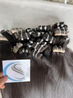 Bande de trame de peau de qualité supérieure dans les extensions de cheveux cheveux vierges 100% Virgrin Human Double Drawn Tape Extensions de cheveux