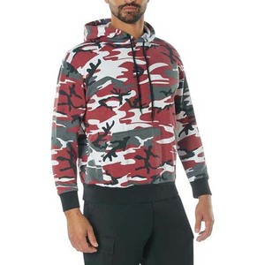 Sudaderas con capucha de camuflaje transpirables de diseño personalizado para hombre, sudaderas cómodas con estampado de algodón 100% bordado para invierno - Product Image 1