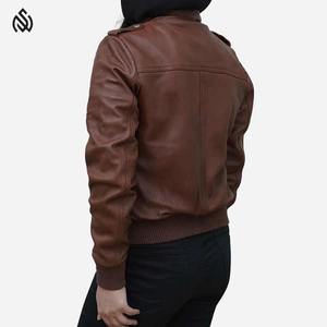 Chaquetas de cuero Chaquetas de mujer Abrigos de cuero real delgados para Streetwear Otoño Invierno transpirable Venta al por mayor - Product Image 2