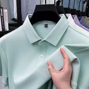 เสื้อโปโลแขนสั้นผู้ชาย, เสื้อโปโลชายเสื้อโปโลน้ำหนักเบาระบายอากาศ - Product Image 1