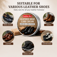 Crème de Nettoyage et Cire pour Chaussures en Cuir Personnalisées en Gros – Nourrit, Restaure la Brillance, Imperméabilise et Anti-Fissures pour Tous Types de Chaussures – Kit d'Entretien