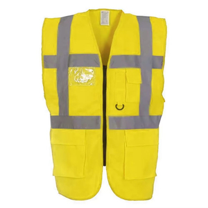 Chaleco de seguridad con logotipo personalizado de alta calidad, ropa de trabajo de seguridad reflectante de etiqueta privada para verano para ropa exterior, precio al por mayor - Product Image 1