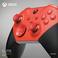 Control Inalámbrico Original Microsoft Xbox Elite Series 2 Core - Rojo para Xbox Series X/S, Xbox One, PC con Windows y Dispositivos Móviles, RFZ-00015