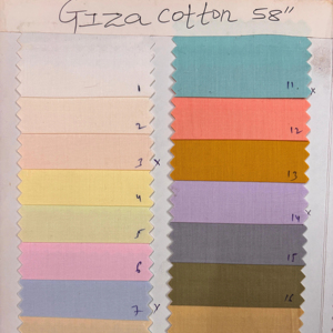 Tela de algodón de primera calidad Giza de 58 anchos | Material tejido de lujo para hombres y mujeres vestido de novia de exportación - Product Image 1