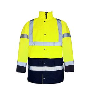Chaqueta Parka de Alta Visibilidad de Dos Tonos de Alta Calidad al por Mayor, Ropa de Trabajo de Seguridad de Dos Tonos, Chaqueta Reflectante de Alta Visibilidad - Product Image 2