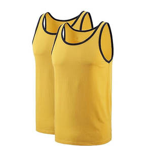 Débardeurs sans manches Premium Basic Casual Solid pour hommes - Product Image 3