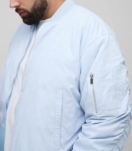 Veste de baseball unisexe à col montant pour homme grande taille OEM, style hip-hop, coupe-vent respirant à séchage rapide, veste universitaire - Product Image 5