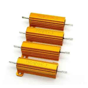 Resistore a guscio in alluminio 5W 10W 20W 25W 50W RX24 0.5 Ohm resistenza fissa a filo avvolto 1.2kW 1.5kW 400W 5W 160W 15W 1% 2% 10%