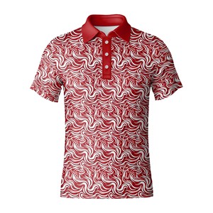 Men's Solid Jersey <b>Golf</b> for Shirt Polyester Spandex 4-Way Stretch Moisture-Wicking Performance Wear OEM Custom Logo - Product Image 5