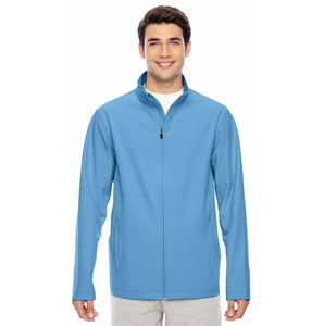 Veste softshell personnalisée pour hommes pour le travail en plein air respirant imperméable polyester motif solide style décontracté fermeture éclair pour le printemps - Product Image 3