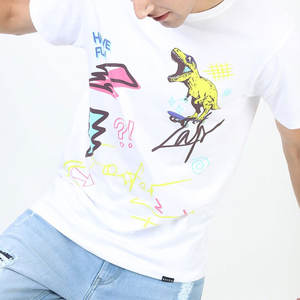 Livraison rapide beau look léger T-shirt pour homme 230GSM taille adulte Slim ajusté écologique T-shirt pour homme - Product Image 5