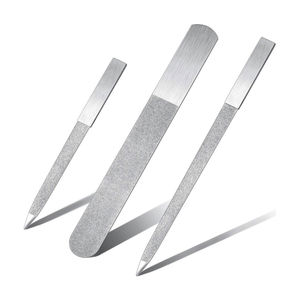 Lime à ongles professionnelle miniature double face en acier inoxydable pour le façonnage et le polissage, haute qualité, réutilisable, durable, grain 180 - Product Image 5