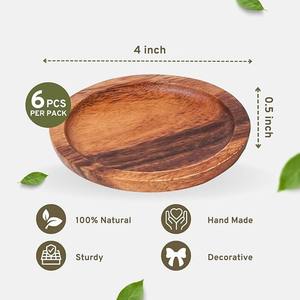 Wholesale Walnut <b>Coasters</b> Custom Engraved Wooden <b>Drink</b> <b>Coasters</b> for Gifts - Product Image 3