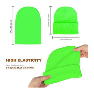 Meilleures ventes de bonnets en acrylique avec logo personnalisé Fabricant de bonnets pour hommes Bonnet tricoté Jacquard Chapeaux d'hiver - Product Image 6