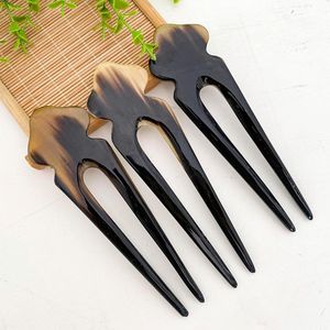 HANDMADE POLISHED BUFFALO HORN HAIR ACCESSORIES Hair Fork Stick <b>Barrettes</b> <b>Clips</b> for Jewelry Matiss Hair Styling - Product Image 5