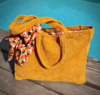 Sac à main éponge de grande capacité de luxe personnalisable sac de plage en éponge recyclé sac fourre-tout en tissu éponge pour les femmes