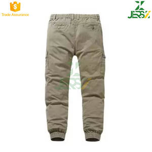 Pantalones cargo de algodón 100% cómodos y elegantes para hombre, ropa de trabajo informal de Color sólido, cintura elástica, cintura media, patrón recto - Product Image 6