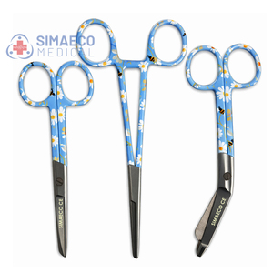 ชุดกรรไกรพยาบาล SIMAECO CE 3 ชิ้น (ดีไซน์สดใส Daisy Bee) - คีมตัดเส้นเลือด 6 นิ้ว กรรไกรพยาบาล 5 นิ้ว กรรไกรตัดผ้าพันแผล 5.5 นิ้ว - Product Image 1