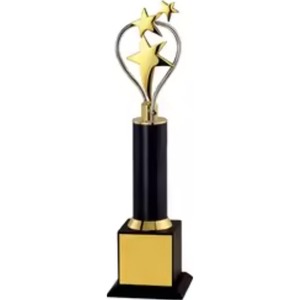 ถ้วยรางวัลโลหะ3ดาวสำหรับองค์กรผลิตในอินเดียสำหรับความสำเร็จประจำปีสำหรับพิธีการรางวัลองค์กร - Product Image 3