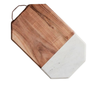 Planche à découper en bois naturel look royal planche de serveur de boucher de légumes bloc hachoir de cuisine pour hôtel planches en bois - Product Image 5