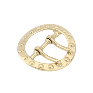 หัวเข็มขัดทองเหลืองทำจากญี่ปุ่นดีไซน์รูปเกือกม้าเพชรทรงกลมที่ไม่เหมือนใครขนาดใหญ่45มม. 60มม. มีสไตล์และทนทาน - Product Image 4