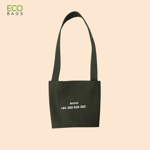 Porte-bouteille d'eau en toile de coton Simple à la mode du fabricant direct Logo de couleur personnalisé pour l'utilisation de pique-nique scolaire - Product Image 3