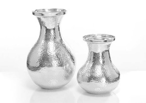 แจกันดอกไม้ทำจากโลหะสีผสมเข้ากันดีที่สุด,แจกันและแจกันดอกไม้ดีไซน์แฮนด์เมดสำหรับตกแต่งบ้านสีเขียว - Product Image 4