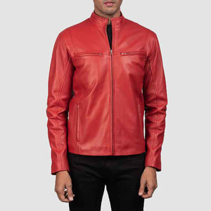 Chaqueta de Cuero 100% Piel de Vaca Auténtica Personalizada 2026 para Hombre, de Alta Calidad, Resistente al Agua, Estilo Universitario, Cuello Alto, Talla Grande - Product Image 1