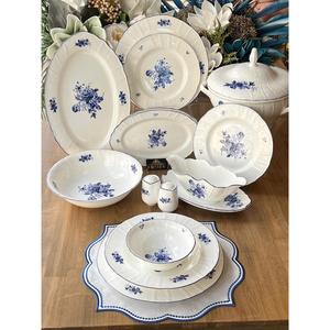 Set cena blu giardino 62 pezzi per 12 persone - Product Image 1