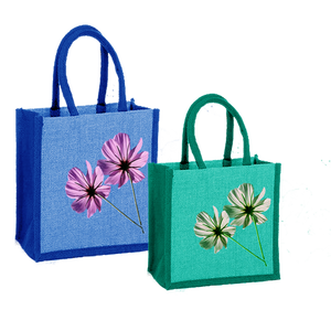 Bolso de mano de alta calidad, bolsos de compras grandes de yute, patrón personalizado, tejido Material, bolsas Novation fabricadas en India, precio - Product Image 4